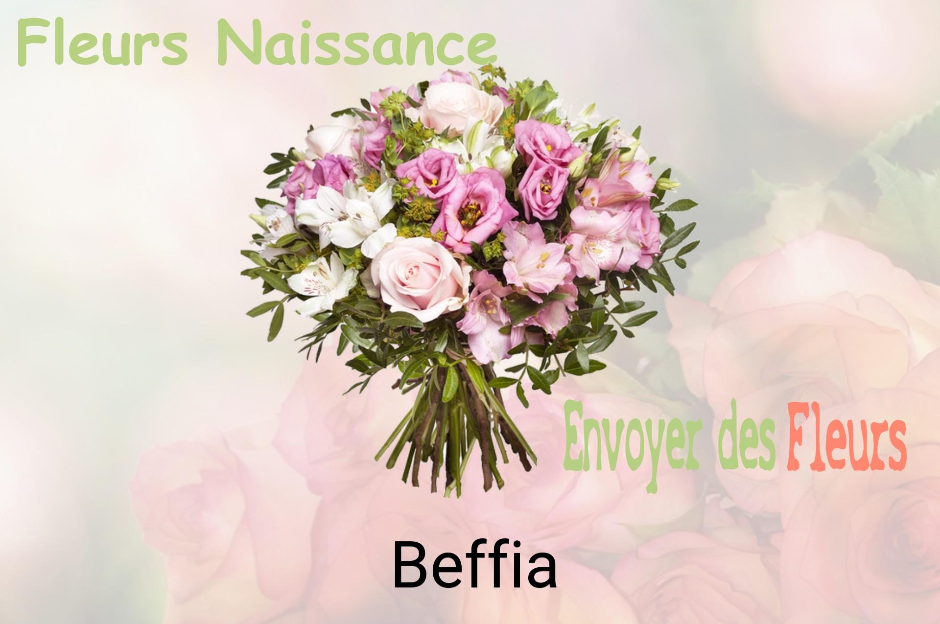 Bouquet de fleurs de naissance livré à Beffia